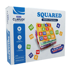 Squared Battle of Numbers Board Game for Kids & Family | Number Strategy Grid Game | Educational Math Skills & Brain Teaser Puzzle Game (Ages 6+)