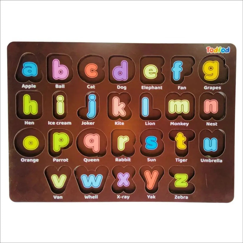 Chocolate mold with colorful letters and words on a white background