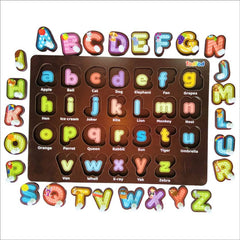 Colorful alphabet letters on a white background