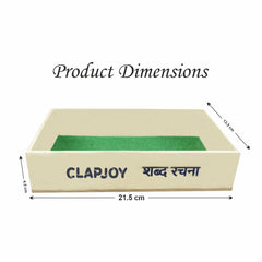Clapjoy Hindi Shabd Rachna Wooden Word Formation Game for Kids | 145 Pieces Hindi Vowels, Consonants & Matras Learning Set | Educational Language Learning Toy