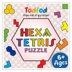 Todfod Wooden hexatetris Puzzle Toy Brain Game for Boys & Girls, Brain Booster  (2 Pieces)