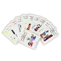 Todfod Personalized Good Habit Flashcards | Bilingual English-Hindi Learning Cards | Custom with Child's Photo & Name | 32 Educational Cards for Toddlers Ages 2-6 Years
