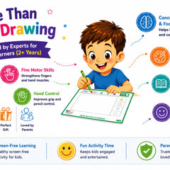 Scribble to Star Creative Activity Kit for Kids Age 2+ | 21-Day Drawing, Tracing & Coloring Book with 7 Activity Worksheets | Crayons, Tempera Paints, Pencil, Stencils, Stickers & Craft Supplies | Preschool Learning Kit