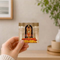 Lord Ram Fridge Magnet | 3x3 Inch Ornate Temple Deity Hindu God Religious Souvenir & Decor