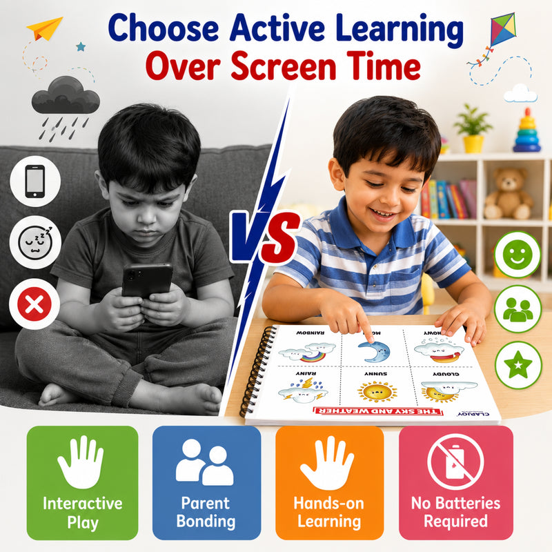 Toddler Learning Binder Level 2 for Kids 2-5 Years | Reusable Velcro Activity Book | Educational Montessori Learning Binder | Alphabet, Counting, Colors, Animals, Weather, Puzzles & More