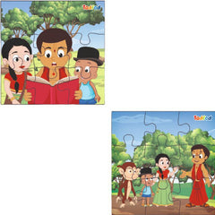 Children's puzzle with cartoon characters and 'Toddl' branding