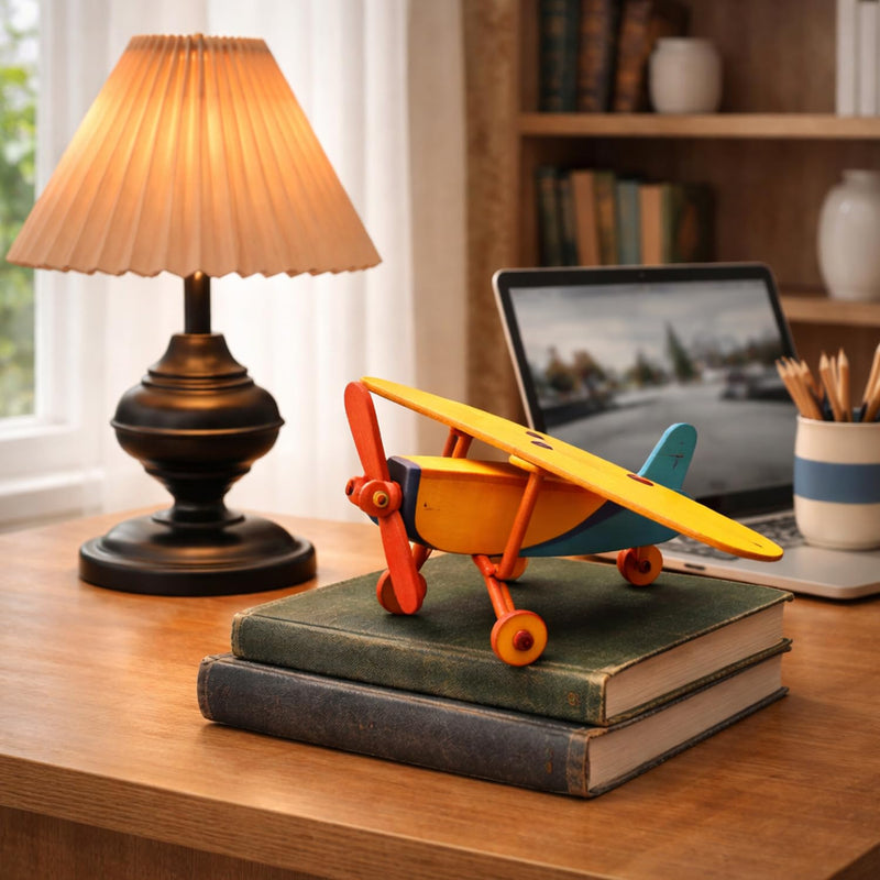 Sky Crafter 3D DIY Wooden Airplane Puzzle for Kids | Build, Paint & Play Wooden Model Kit with 34 Wooden Pieces, 6 Watercolor Pens, Tempera Colors & Paint Brush | Creative STEM Activity