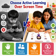 Toddler Learning Binder for Kids 2-5 Years | Reusable Velcro Activity Book | Educational Learning Binder for Alphabet, Colors, Shapes, Animals, Fruits & Vegetables | Montessori Learning Toy