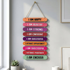TodFod Affirmation Wall Hanging Decor | 24x11 Inch 