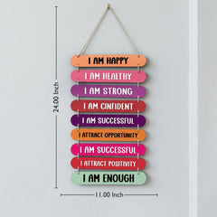 TodFod Affirmation Wall Hanging Decor | 24x11 Inch 