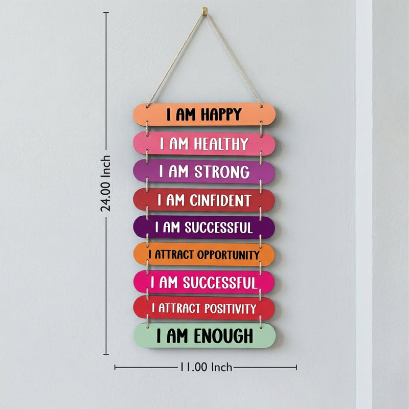 TodFod Affirmation Wall Hanging Decor | 24x11 Inch 