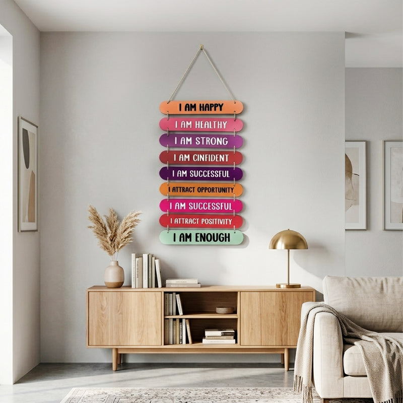 TodFod Affirmation Wall Hanging Decor | 24x11 Inch 