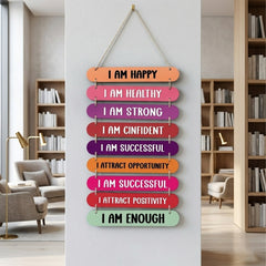 TodFod Affirmation Wall Hanging Decor | 24x11 Inch 