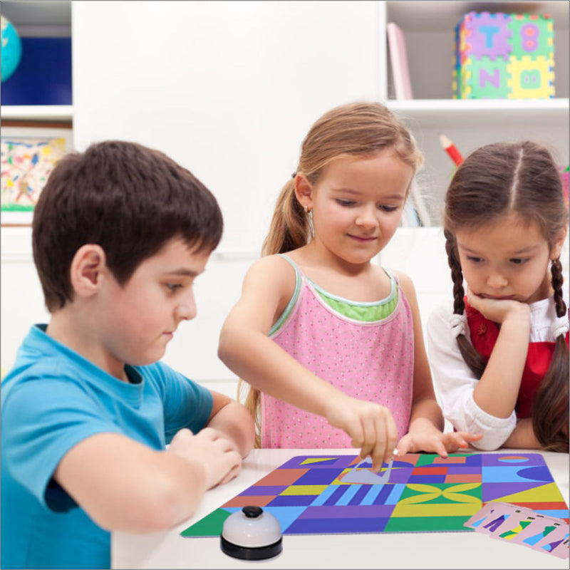 Doms Clapsjoy Pair Master Pattern Matching Board Game for Kids 3+ Years | Shape & Color Matching Game with Bell | Pattern Recognition, Focus & Concentration Game | 2 Player Family Game