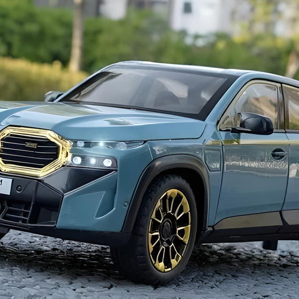 Todfod 1:24 BMW XM Die-Cast Metal Pull Back Toy Car Premium Sports SUV Model with 6 Openable Doors, Realistic Sound & Lights | Friction Powered Collectible Car for Kids & Enthusiasts