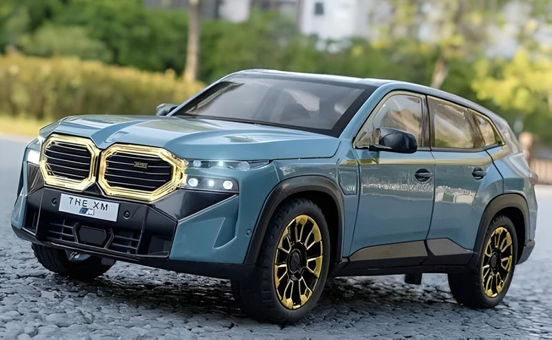 Todfod 1:24 BMW XM Die-Cast Metal Pull Back Toy Car Premium Sports SUV Model with 6 Openable Doors, Realistic Sound & Lights | Friction Powered Collectible Car for Kids & Enthusiasts