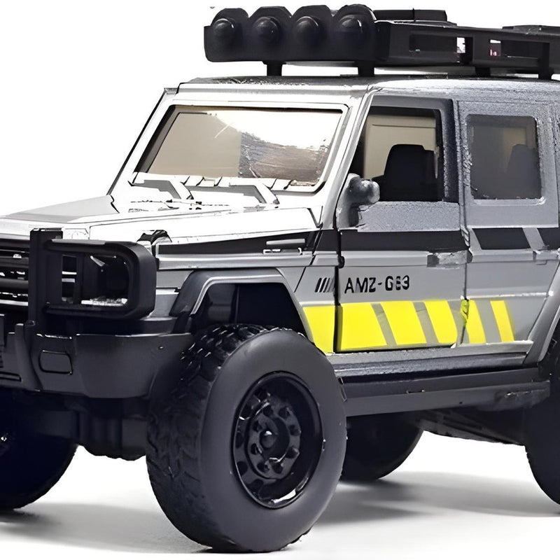 Model of a rugged off-road vehicle with a clear background