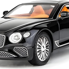Black Bentley car model on a white background