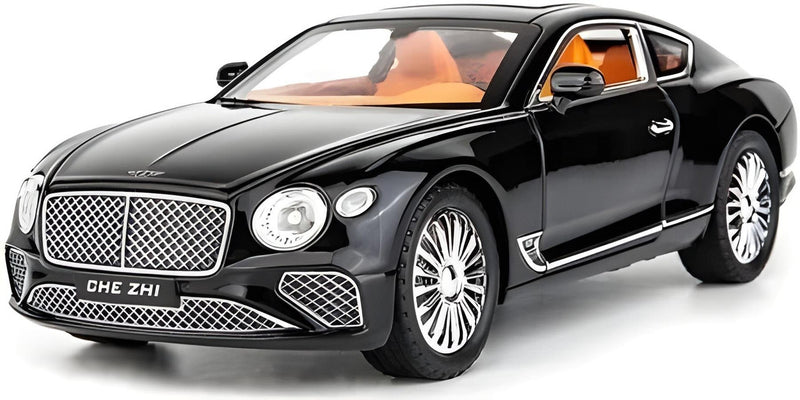 Black Bentley car model on a white background