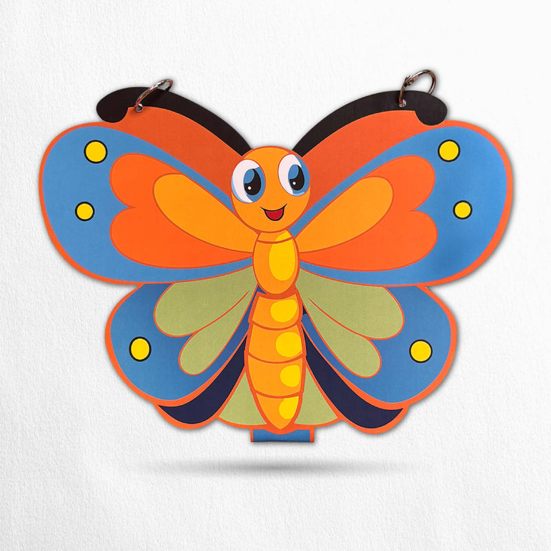 Todfod Butterfly Shape Writing Book for Kids | Cute Animal Shaped Handwriting Practice Workbook | Preschool Tracing & Drawing Activity Book | Early Learning Educational Book for Toddlers & Nursery Kids