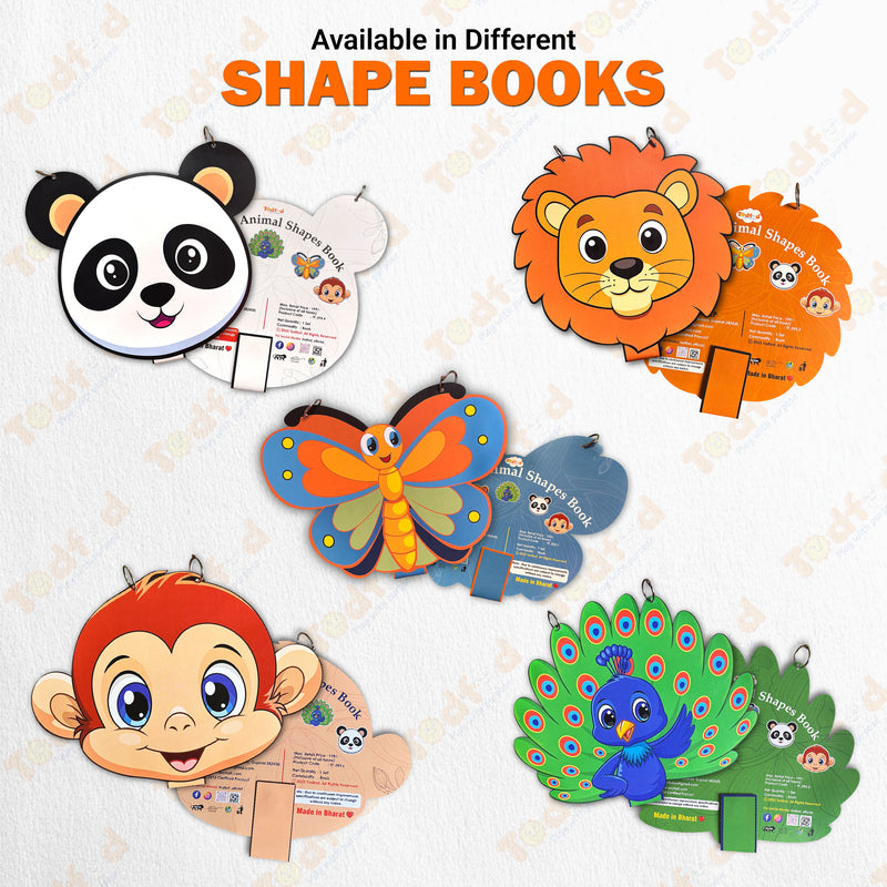 Todfod Cat Shape Writing Book for Kids | Cute Animal Shaped Handwriting Practice Workbook | Preschool Tracing & Drawing Activity Book | Early Learning Educational Book for Toddlers & Nursery Kids