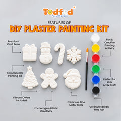 Todfod Christmas POP Plaster DIY Painting Kit | factivity for kids.