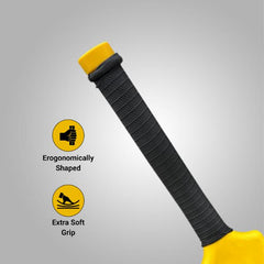 Todfod Personalized Yellow Cricket Bat | Custom Name & Logo Print Wooden Bat | Archati Future Sports Gift for Kids Adults & Corporate Events