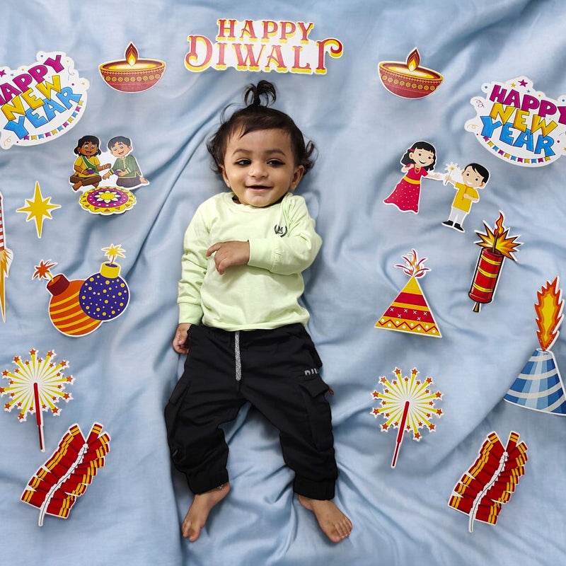 Todfod Diwali Photo Booth  16+ Props for Family & Kids | Festive Diwali Decoration Props Set | Diya, Rangoli & Indian Festival Selfie Props for Photoshoot, Party & Home Celebration