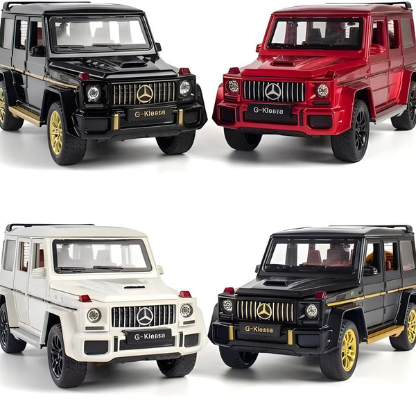 Todfod 1:24 Scale Die-Cast Benz G63 AMG Toy Car for Kids | Pull Back Action Luxury SUV Model with Openable Doors & Lights | Metal Minia | Girls & Boys