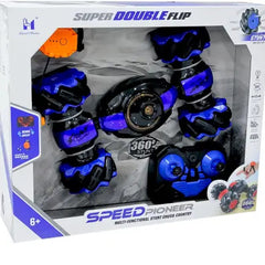 Todfod Hand Gesture Sensor RC Stunt Car – Double-Sided Rotating Remote Control Car for Kids | Gesture Controlled LED RC Toy