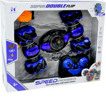 Todfod Hand Gesture Sensor RC Stunt Car – Double-Sided Rotating Remote Control Car for Kids | Gesture Controlled LED RC Toy