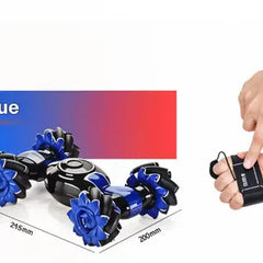 Todfod Hand Gesture Sensor RC Stunt Car – Double-Sided Rotating Remote Control Car for Kids | Gesture Controlled LED RC Toy