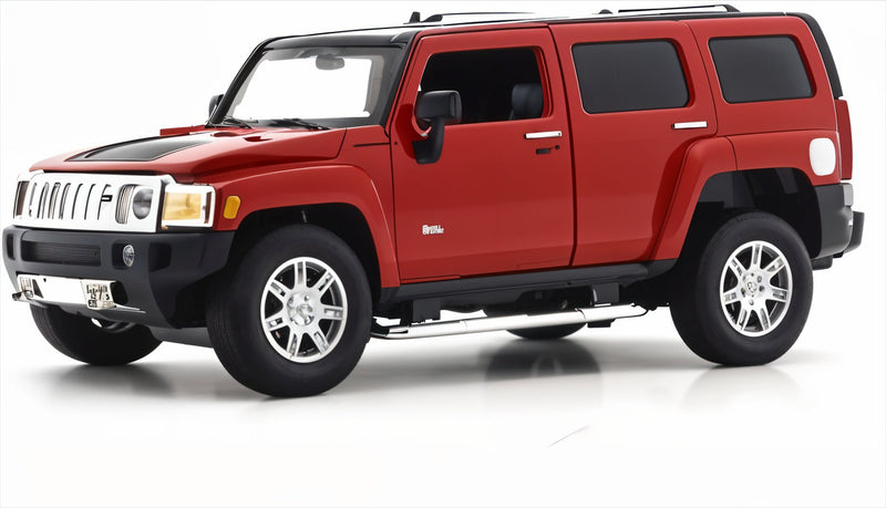 Red SUV on a white background