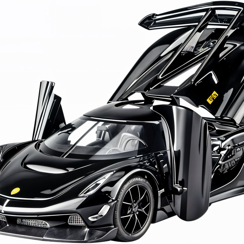 Todfod Jesko 1:32 Scale Die-Cast Model Car Toy | Metal Pull Back Sports Car with Light & Sound | Realistic Miniature Collectible Vehicle for Kids & Boys