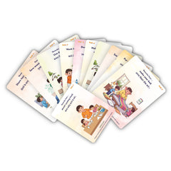 Todfod Krishna-Themed Good Habit Flash Cards | Moral Values & Positive Habits Learning Cards for Kids | Educational Illustrated Flashcards for Early Childhood Development