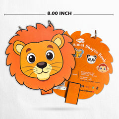 Todfod Lion Shape Writing Book for Kids | Fun Animal Shaped Handwriting Practice Workbook | Preschool Tracing & Drawing Activity Book | Early Learning Educational Book for Toddlers & Nursery Kids