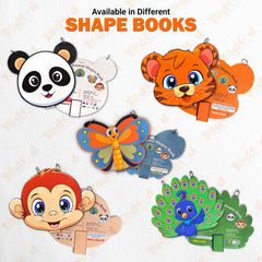 Todfod Lion Shape Writing Book for Kids | Fun Animal Shaped Handwriting Practice Workbook | Preschool Tracing & Drawing Activity Book | Early Learning Educational Book for Toddlers & Nursery Kids