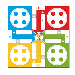 Doms Clapsjoy Ludo & Snakes and Ladders Board Game | 2-in-1 Family Game for Kids & Adults | Indoor Strategy & Fun Game with Dice and Playing Pawns | Family Game for Boys & Girls