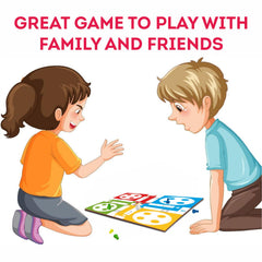 Doms Clapsjoy Ludo & Snakes and Ladders Board Game | 2-in-1 Family Game for Kids & Adults | Indoor Strategy & Fun Game with Dice and Playing Pawns | Family Game for Boys & Girls