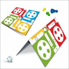 Doms Clapsjoy Ludo & Snakes and Ladders Board Game | 2-in-1 Family Game for Kids & Adults | Indoor Strategy & Fun Game with Dice and Playing Pawns | Family Game for Boys & Girls