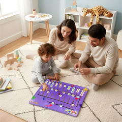 Todfod Wooden Math Maze Puzzle | Montessori Counting Board Game for Kids | Educational Number Learning Toy | 20-Piece Color Matching Puzzle for Toddlers 1+ Years