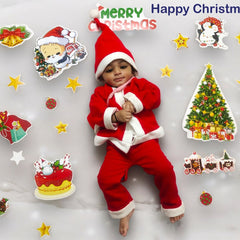 Todfod Christmas Photo Booth Props – Xmas Party Props Set for Kids & Family | Christmas Photoshoot & Holiday Decorations