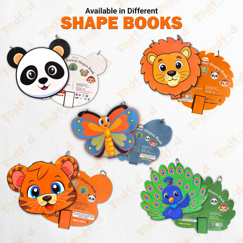 Todfod Monkey Shape Writing Book for Kids | Fun Animal Shaped Handwriting Practice Workbook | Preschool Tracing & Drawing Activity Book | Early Learning Educational Book for Toddlers & Nursery Kids