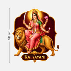Todfod Navdurga Fridge Magnet Set of 9 – 9 Devi Navratri Wooden MDF Magnets for Fridge, Kitchen & Home Temple