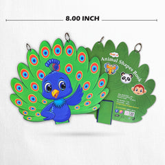 Todfod Peacock Shape Writing Book for Kids | Animal Shaped Handwriting Practice Workbook | Preschool Tracing & Drawing Activity Book | Early Learning Educational Book for Toddlers & Nursery Kids