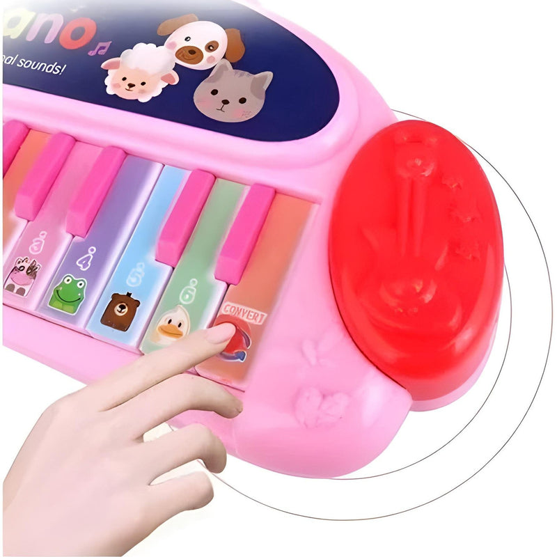Todfod Funny Animal Piano Toy for Kids | Musical Learning Keyboard with Animal Sounds | Baby & Toddler Educational Music Toy for Early Learning & Sensory Development