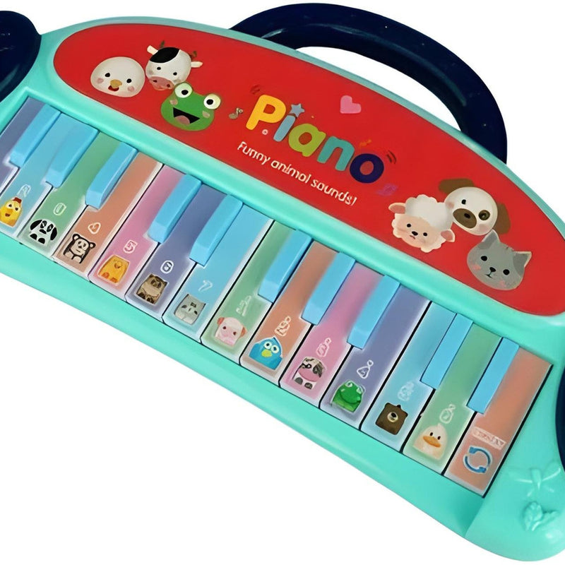 Todfod Funny Animal Piano Toy for Kids | Musical Learning Keyboard with Animal Sounds | Baby & Toddler Educational Music Toy for Early Learning & Sensory Development