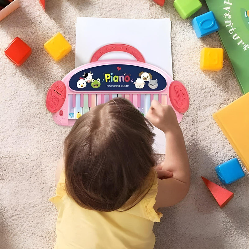 Todfod Funny Animal Piano Toy for Kids | Musical Learning Keyboard with Animal Sounds | Baby & Toddler Educational Music Toy for Early Learning & Sensory Development