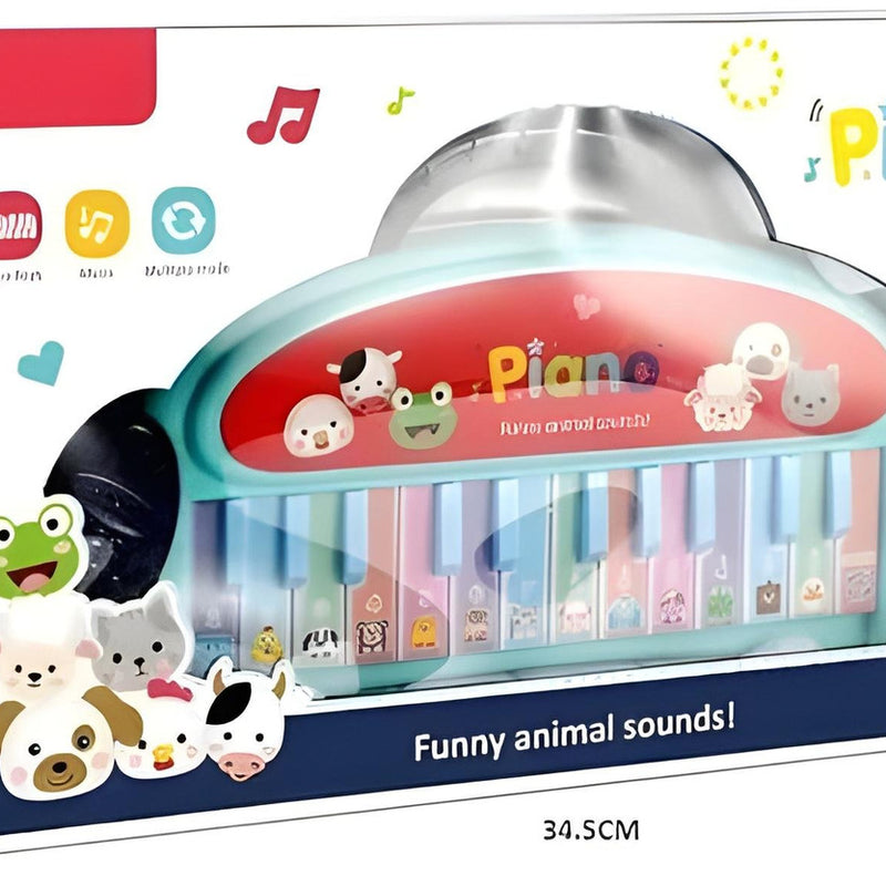 Todfod Funny Animal Piano Toy for Kids | Musical Learning Keyboard with Animal Sounds | Baby & Toddler Educational Music Toy for Early Learning & Sensory Development
