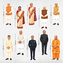 TodFod Politician Members Fridge Magnet Set of 10 | 3 Inch Famous Political Leaders & Icons MDF Wood Magnets